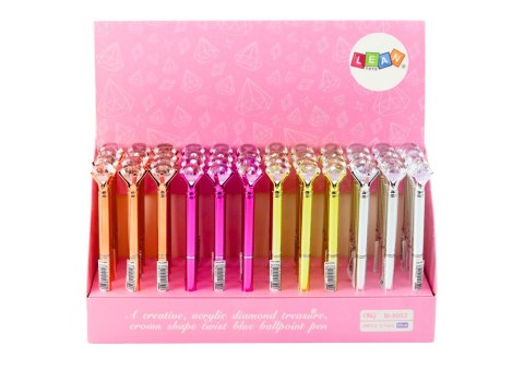 Długopis Z Diamentem W Połysku Niebieski Wkład 0.7mm Mix LEAN Toys Długopis Z Diamentem W Połysku Niebieski Wkład 0.7mm Mix LEAN Toys