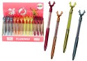 Długopis Z Jeleniem Diamenciki Niebieski Czarny Wkład 0.7mm Mix LEAN TOYS