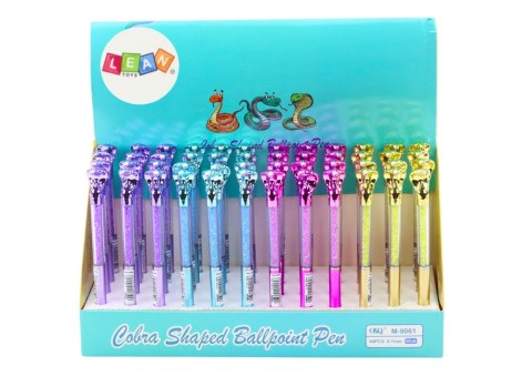 Długopis Z Kobrą Diamenciki Niebieski Wkład 0.7mm Mix LEAN Toys Długopis Z Kobrą Diamenciki Niebieski Wkład 0.7mm Mix LEAN Toys