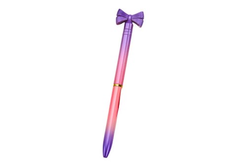 Długopis Z Kokardką Kolorowy Niebieski Wkład 0.7mm Mix LEAN TOYS Długopis Z Kokardką Kolorowy Niebieski Wkład 0.7mm Mix LEAN TOYS