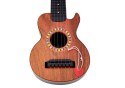 Gitara Zabawkowa Dla Dzieci Brązowa Drewno Kostka Do Gry LEAN Toys