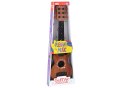 Gitara Zabawkowa Dla Dzieci Brązowa Drewno Kostka Do Gry LEAN Toys