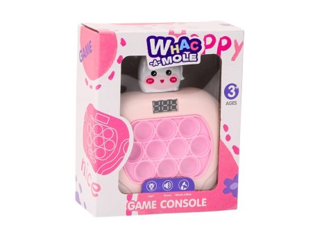 Gra Pop-It Wac A Mole Jednorożec Światła Dźwięki Różowa Sensoryczna LEAN Toys Gra Pop-It Wac A Mole Jednorożec Światła Dźwięki Różowa Sensoryczna LEAN Toys