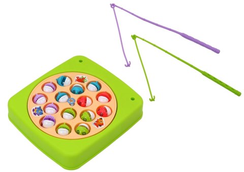 Gra Zręcznościowa Łowienie Rybek 15szt Wędki Zielona LEAN Toys Gra Zręcznościowa Łowienie Rybek 15szt Wędki Zielona LEAN Toys