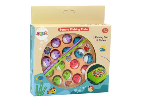 Gra Zręcznościowa Łowienie Rybek 15szt Wędki Zielona LEAN Toys Gra Zręcznościowa Łowienie Rybek 15szt Wędki Zielona LEAN Toys