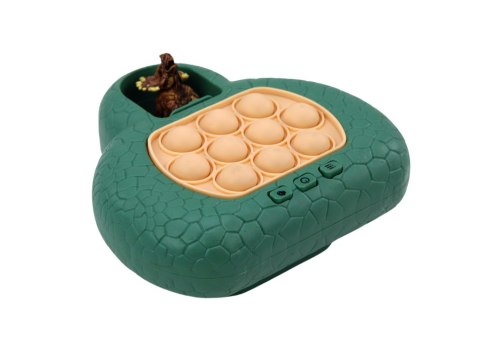 Gra Zręcznościowa Pop It Dinozaur Konsola 4 Tryby Gry Zielona LEAN Toys Gra Zręcznościowa Pop It Dinozaur Konsola 4 Tryby Gry Zielona LEAN Toys