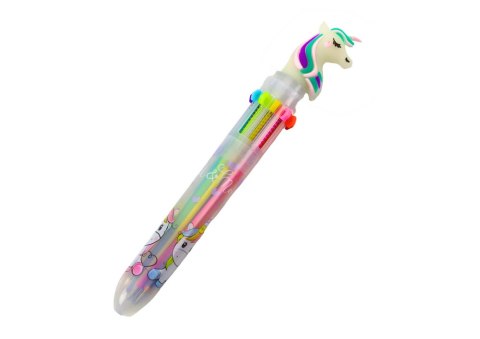 Jednorożec Długopis Wielokolorowy Automatyczny 10 Kolorów Mix LEAN TOYS Jednorożec Długopis Wielokolorowy Automatyczny 10 Kolorów Mix LEAN TOYS