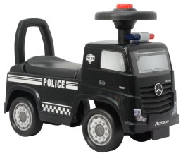 Jeździk Mercedes Actros Policja 3316A Czarny LEAN CARS