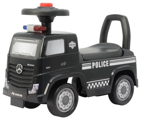 Jeździk Mercedes Actros Policja 3316A Czarny LEAN CARS Jeździk Mercedes Actros Policja 3316A Czarny LEAN CARS