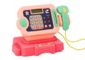 Kasa Fiskalna Nauka Liczenia Monety Koszyk Światła Dźwięki Różowa LEAN Toys