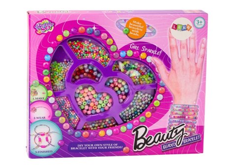 Koraliki Do Biżuterii Bransoletka DIY Kolorowe Zestaw Kreatywny LEAN Toys Koraliki Do Biżuterii Bransoletka DIY Kolorowe Zestaw Kreatywny LEAN Toys