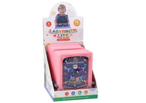 Kosmiczna Gra Zręcznościowa Flipper Plansza Różowa LEAN TOYS Kosmiczna Gra Zręcznościowa Flipper Plansza Różowa LEAN TOYS