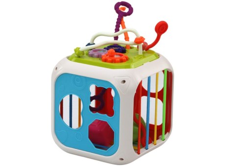 Kostka Edukacyjna Dla Niemowląt Sorter Klocki Cymbałki 7w1 LEAN Toys Kostka Edukacyjna Dla Niemowląt Sorter Klocki Cymbałki 7w1 LEAN Toys
