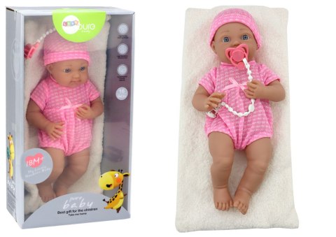 Lalka Bobas w Różowym Ubranku Czapeczka Smoczek Kołderka LEAN Toys Lalka Bobas w Różowym Ubranku Czapeczka Smoczek Kołderka LEAN Toys