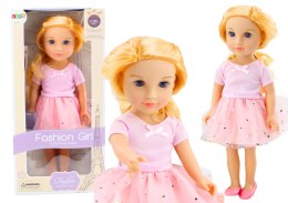 Lalka W Sukience Z Tiulem Różowa Blond Włosy LEAN Toys