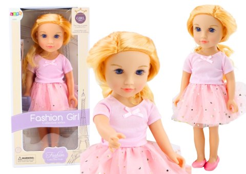 Lalka W Sukience Z Tiulem Różowa Blond Włosy LEAN Toys Lalka W Sukience Z Tiulem Różowa Blond Włosy LEAN Toys