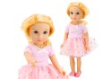 Lalka W Sukience Z Tiulem Różowa Blond Włosy LEAN Toys