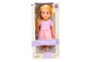 Lalka W Sukience Z Tiulem Różowa Blond Włosy LEAN Toys