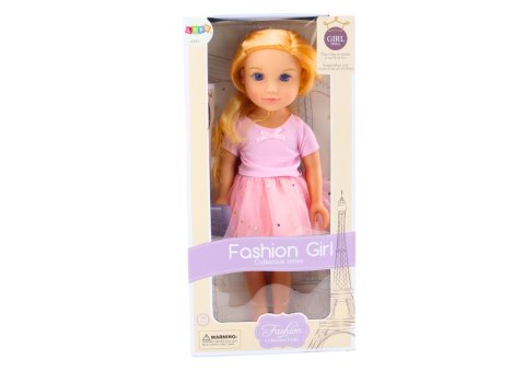 Lalka W Sukience Z Tiulem Różowa Blond Włosy LEAN Toys Lalka W Sukience Z Tiulem Różowa Blond Włosy LEAN Toys