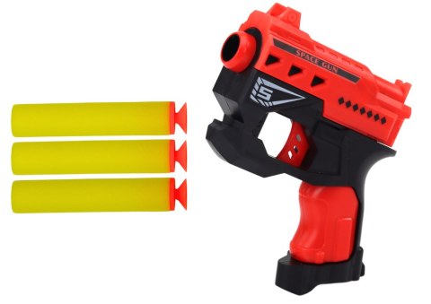 Mini Pistolet Na Strzałki Piankowe Z Przyssawkami Czerwony LEAN TOYS Mini Pistolet Na Strzałki Piankowe Z Przyssawkami Czerwony LEAN TOYS
