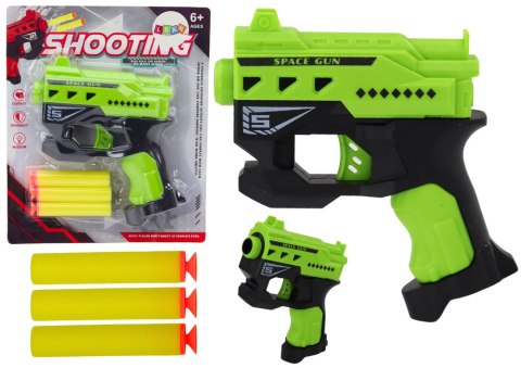 Mini Pistolet Na Strzałki Piankowe Z Przyssawkami Zielony LEAN TOYS Mini Pistolet Na Strzałki Piankowe Z Przyssawkami Zielony LEAN TOYS