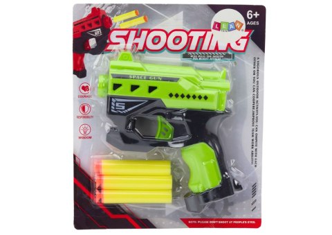 Mini Pistolet Na Strzałki Piankowe Z Przyssawkami Zielony LEAN TOYS Mini Pistolet Na Strzałki Piankowe Z Przyssawkami Zielony LEAN TOYS