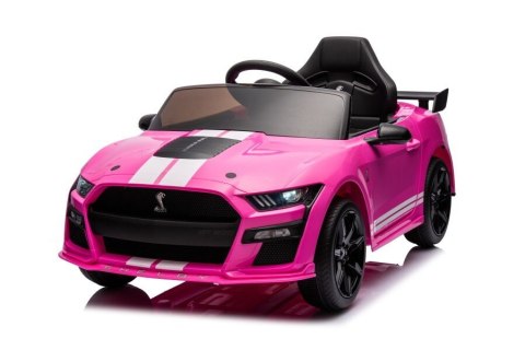 Pojazd na Akumulator Ford Mustang GT500 Shelby Różowy LEAN CARS Pojazd na Akumulator Ford Mustang GT500 Shelby Różowy LEAN CARS