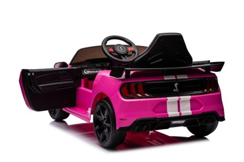 Pojazd na Akumulator Ford Mustang GT500 Shelby Różowy LEAN CARS Pojazd na Akumulator Ford Mustang GT500 Shelby Różowy LEAN CARS