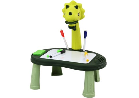 Projektor Do Rysowania Dinozaur Stolik Gry 2w1 Chińczyk Węże Zielony LEAN Toys Projektor Do Rysowania Dinozaur Stolik Gry 2w1 Chińczyk Węże Zielony LEAN Toys