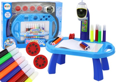 Projektor Rzutnik Do Rysowania Stoliczek Niebieski LEAN Toys Projektor Rzutnik Do Rysowania Stoliczek Niebieski LEAN Toys