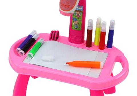Projektor Rzutnik Do Rysowania Stoliczek Różowy LEAN Toys Projektor Rzutnik Do Rysowania Stoliczek Różowy LEAN Toys