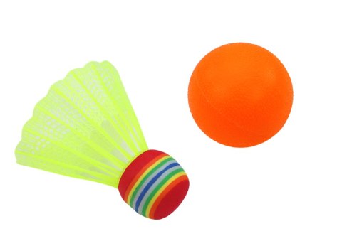 Rakietki Do Badmintona Dziecięce Zwierzęta Żółty Różowy LEAN Toys Rakietki Do Badmintona Dziecięce Zwierzęta Żółty Różowy LEAN Toys