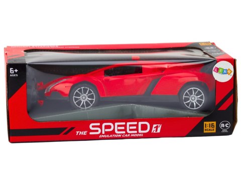 Samochód RC 1:16 Zdalnie Sterowany Sportowy Czerwone Auto LEAN Toys Samochód RC 1:16 Zdalnie Sterowany Sportowy Czerwone Auto LEAN Toys