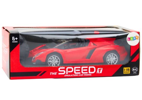 Samochód Sportowy Zdalnie Sterowany Auto RC 1:18 Czerwony LEAN Toys Samochód Sportowy Zdalnie Sterowany Auto RC 1:18 Czerwony LEAN Toys