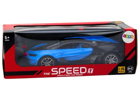 Samochód Sportowy Zdalnie Sterowany Auto RC Niebieski1:16 LEAN Toys Samochód Sportowy Zdalnie Sterowany Auto RC Niebieski1:16 LEAN Toys