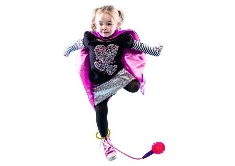 Skakanka Skipper Hula Hop Na Nogę Różowa Diody LED LEAN Toys Skakanka Skipper Hula Hop Na Nogę Różowa Diody LED LEAN Toys