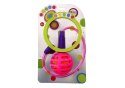 Skakanka Skipper Hula Hop Na Nogę Różowa Diody LED LEAN Toys