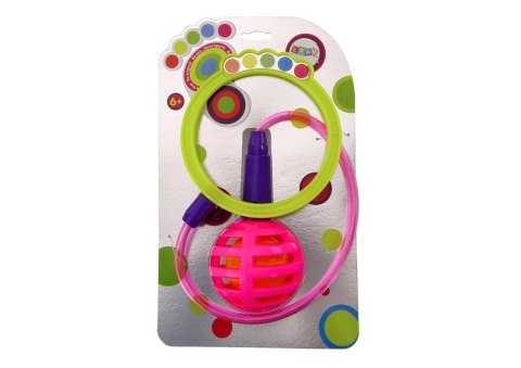 Skakanka Skipper Hula Hop Na Nogę Różowa Diody LED LEAN Toys Skakanka Skipper Hula Hop Na Nogę Różowa Diody LED LEAN Toys