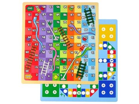Tablica 3w1 Wielofunkcyjna Dwustronna Stolik Do Gier Chińczyk LEAN Toys Tablica 3w1 Wielofunkcyjna Dwustronna Stolik Do Gier Chińczyk LEAN Toys