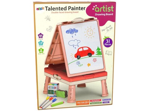 Tablica 3w1 Wielofunkcyjna Dwustronna Stolik Do Gier Chińczyk LEAN Toys Tablica 3w1 Wielofunkcyjna Dwustronna Stolik Do Gier Chińczyk LEAN Toys