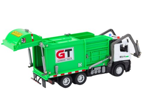 Wielofunkcyjna Zielona Metalowa Śmieciarka z Napędem Frykcyjnym Kosze LEAN Toys Wielofunkcyjna Zielona Metalowa Śmieciarka z Napędem Frykcyjnym Kosze LEAN Toys