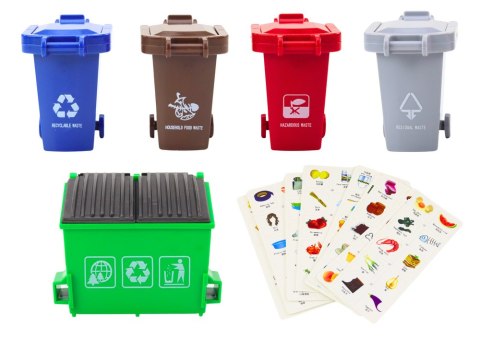Wielofunkcyjna Zielona Metalowa Śmieciarka z Napędem Frykcyjnym Kosze LEAN Toys Wielofunkcyjna Zielona Metalowa Śmieciarka z Napędem Frykcyjnym Kosze LEAN Toys