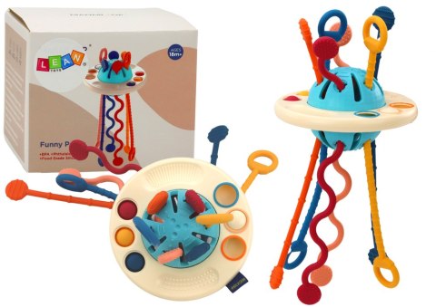 Zabawka Sensoryczna Dla Niemowląt Gryzak Statek Kosmiczny LEAN Toys Zabawka Sensoryczna Dla Niemowląt Gryzak Statek Kosmiczny LEAN Toys