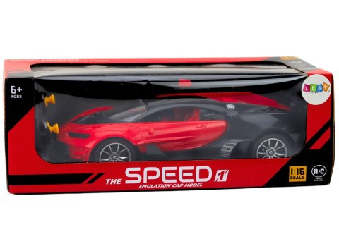 Zdalnie Sterowane Sportowe Auto Czerwone 1:16 RC Samochód LEAN Toys Zdalnie Sterowane Sportowe Auto Czerwone 1:16 RC Samochód LEAN Toys