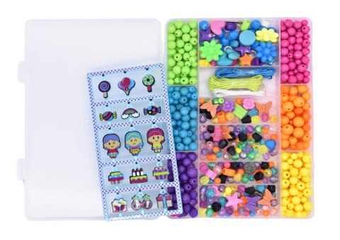 Zestaw Koralików DIY Zawieszki Bransoletki Naszyjniki LEAN Toys Zestaw Koralików DIY Zawieszki Bransoletki Naszyjniki LEAN Toys