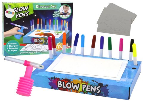 Zestaw Kreatywny Dmuchane Flamastry Pisaki Dinozaury LEAN Toys Zestaw Kreatywny Dmuchane Flamastry Pisaki Dinozaury LEAN Toys