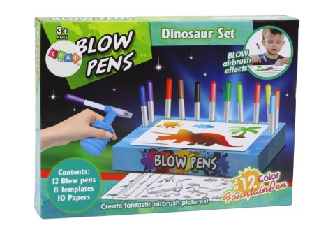 Zestaw Kreatywny Dmuchane Flamastry Pisaki Dinozaury LEAN Toys Zestaw Kreatywny Dmuchane Flamastry Pisaki Dinozaury LEAN Toys