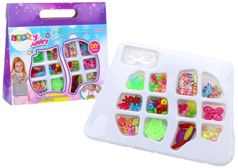 Zestaw Kreatywny Koraliki Do Tworzenia Biżuterii Kolorowe LEAN TOYS Zestaw Kreatywny Koraliki Do Tworzenia Biżuterii Kolorowe LEAN TOYS
