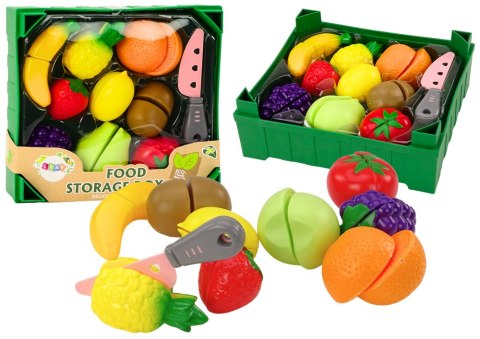 Zestaw Owoców Do Krojenia w Skrzynce 9 El Nóż Zielony LEAN Toys Zestaw Owoców Do Krojenia w Skrzynce 9 El Nóż Zielony LEAN Toys