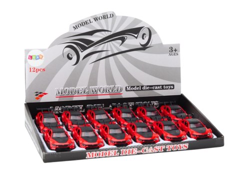 Autko Samochód Sportowy 1:32 Napęd Frykcyjny Metalowy Czerwony LEAN TOYS Autko Samochód Sportowy 1:32 Napęd Frykcyjny Metalowy Czerwony LEAN TOYS